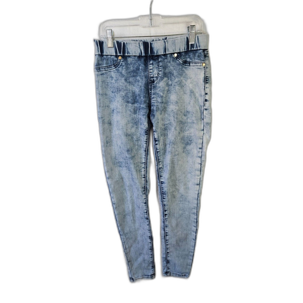 BEBE Acid or Stone Washed Y2K Pull On Jeans Jeggings Size 27